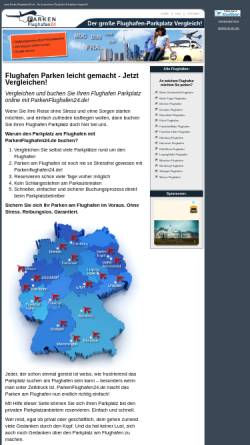 Vorschau der mobilen Webseite www.parkenflughafen24.de, ParkenFlughafen24.de - GMIG Medien GbR
