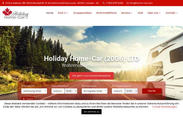 Vorschau von www.home-car.com, Holiday Home-Car Ltd.
