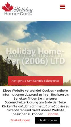 Vorschau der mobilen Webseite www.home-car.com, Holiday Home-Car Ltd.