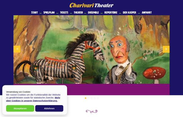 Vorschau von charivari-theater.de, Charivari Puppentheater