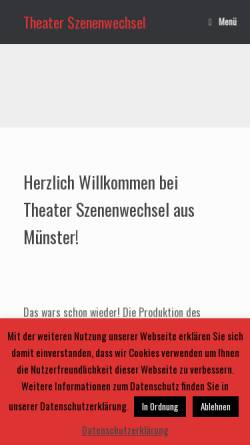 Vorschau der mobilen Webseite www.theater-szenenwechsel.de, Theatergruppe 