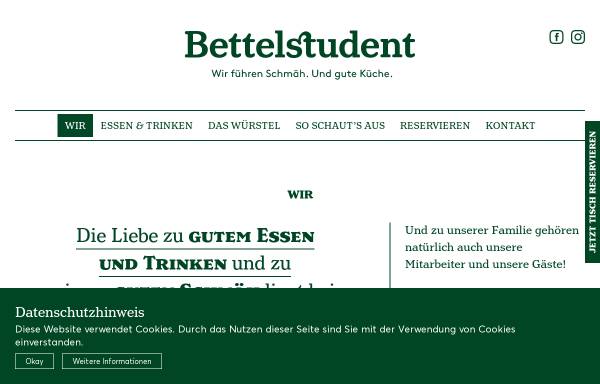 Vorschau von www.bettelstudent.at, Der Bettelstudent