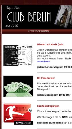 Vorschau der mobilen Webseite www.clubberlin.at, Club Berlin