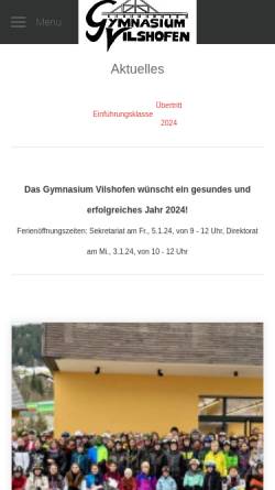 Vorschau der mobilen Webseite www.gym-vilshofen.de, Gymnasium Vilshofen