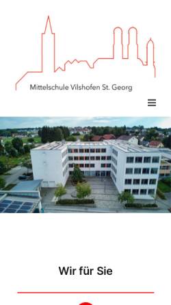 Vorschau der mobilen Webseite www.hs-vilshofen.de, Hauptschule St. Georg Vilshofen