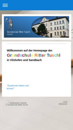 Vorschau der mobilen Webseite grundschule-ritter-tuschl.de, Ritter Tuschl Grundschule