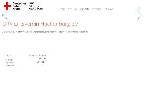 Vorschau von www.drk-hachenburg.de, DRK Ortsverein Hachenburg e.V.