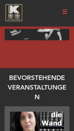 Vorschau der mobilen Webseite www.theater-k.de, Theater K in der Bastei