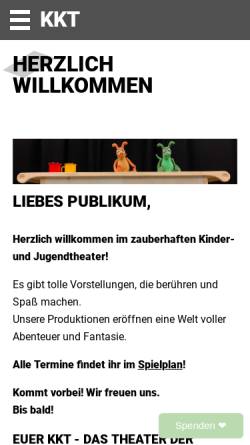Vorschau der mobilen Webseite www.k-k-t.de, Kölner Künstler Theater