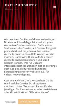 Vorschau der mobilen Webseite kreuzundkwer.de, KreuzUndKwer
