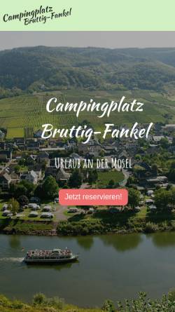 Vorschau der mobilen Webseite www.campingplatz-bruttig.de, Camping Bruttig