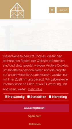 Vorschau der mobilen Webseite www.ferienwohnung-zender.de, Ferienwohungen Zender