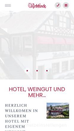 Vorschau der mobilen Webseite www.christiani-ostermann.de, Hotel Rebstock