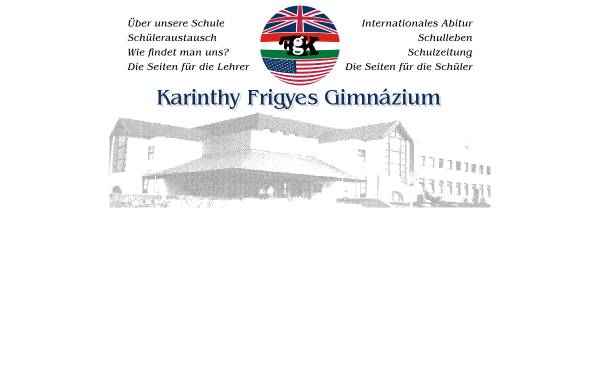 Vorschau von www.karinthy.hu, Karinthy Frigyes Gymnasium