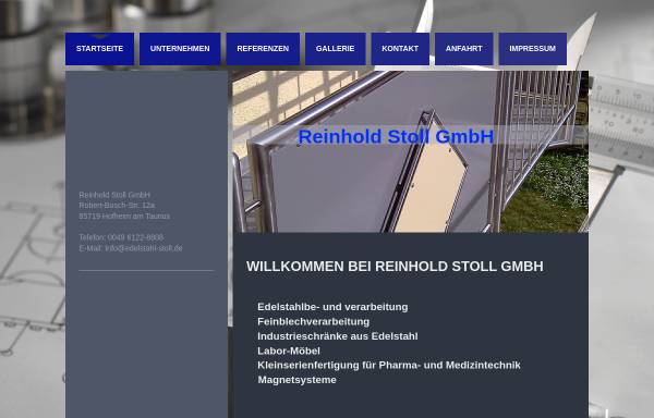 Vorschau von www.edelstahl-stoll.de, Rheinhold Stoll GmbH