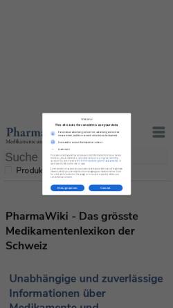 Vorschau der mobilen Webseite www.pharmawiki.ch, PharmaWiki