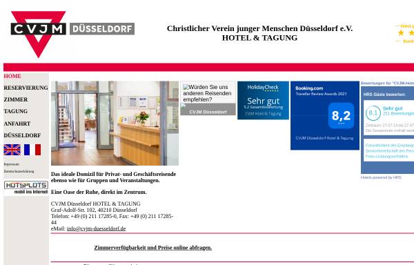 Vorschau von www.cvjm-duesseldorf-hotel.de, CVJM-Hotel