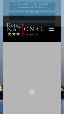 Vorschau der mobilen Webseite www.hotel-national.de, Hotel National