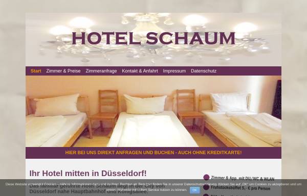 Vorschau von www.hotel-schaum.de, Hotel Schaum