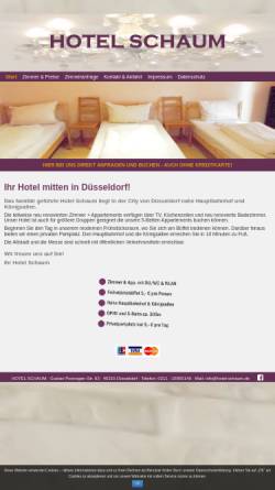 Vorschau der mobilen Webseite www.hotel-schaum.de, Hotel Schaum