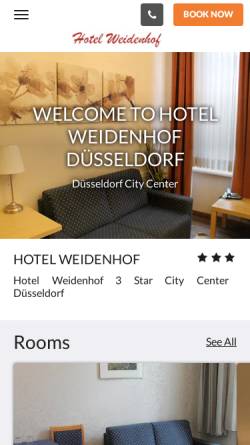 Vorschau der mobilen Webseite www.hotelweidenhof.de, Hotel Weidenhof