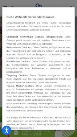 Vorschau der mobilen Webseite www.gropius-passagen.de, Gropius Passagen
