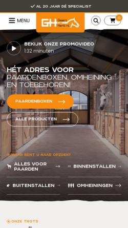 Vorschau der mobilen Webseite www.geertenhenk.nl, Geert & Henk Trading