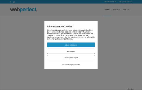Vorschau von www.webperfect.at, WebPerfect Online Marketing, Inh. Harald Schrefl