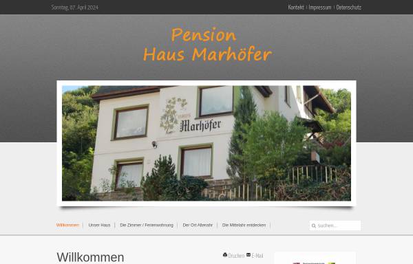 Vorschau von www.haus-marhoefer.de, Pension Haus Marhöfer