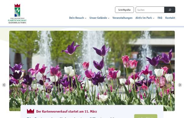 Vorschau von www.gartenschau-kl.de, Gartenschau Kaiserslautern