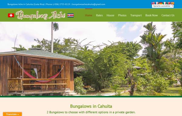 Vorschau von bungalowsache.com, Hotel Bungalows Aché