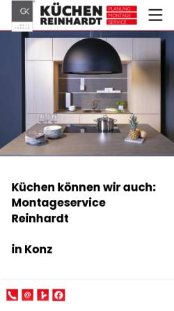 Vorschau der mobilen Webseite www.montageservice-reinhardt.de, Montageservice Reinhardt