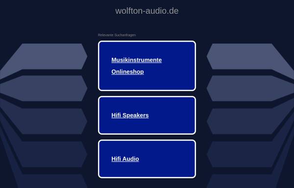 Wolfton-Audio, Inh. Wolfgang Schmidt