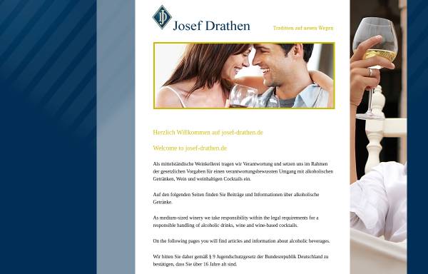 Vorschau von www.josef-drathen.de, Wein- und Sektkellerei Josef Drathen GmbH & Co. KG,