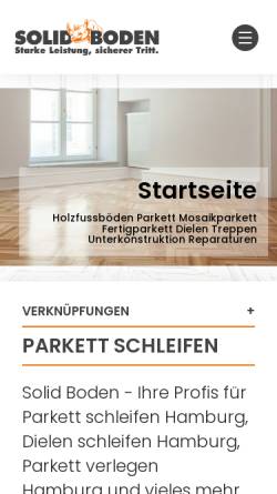 Vorschau der mobilen Webseite holzfussbodenbearbeitung.de, Holzfußbodenbearbeitung, Ireneusz Sawera