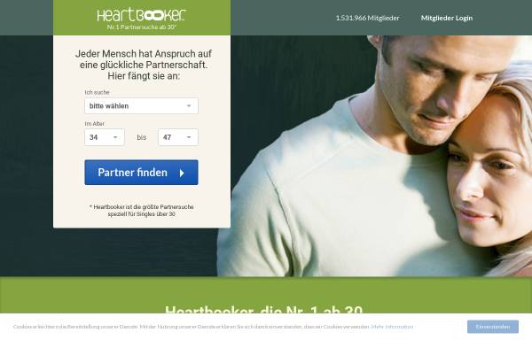 Vorschau von www.heartbooker.de, Heartbooker.de