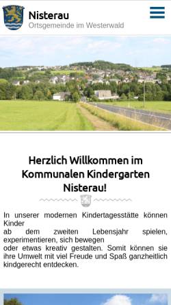 Vorschau der mobilen Webseite nisterau.de, Kindergarten Nisterau