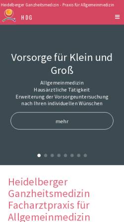 Vorschau der mobilen Webseite heidelberger-ganzheitsmedizin.de, Dr. med. Lothar Hollerbach