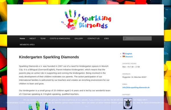 Vorschau von www.kita-sparkling-diamonds.de, Kindergarten Sparkling Diamonds