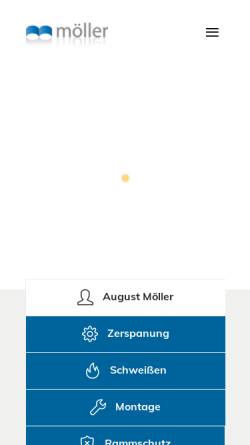 Vorschau der mobilen Webseite www.august-moeller.de, August Möller KG