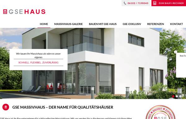Vorschau von www.gse-haus.de, GSE Kompletthaus GmbH