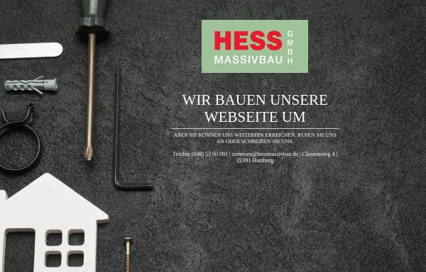 Vorschau von www.hessmassivbau.de, Hess Massivbau GmbH