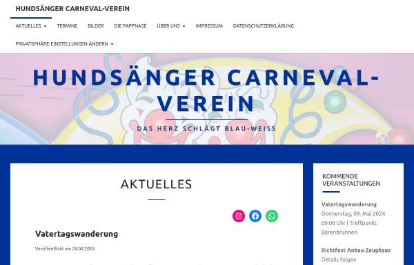 Vorschau von hcv-hundsangen.de, Hundsänger Carneval-Verein e.V.