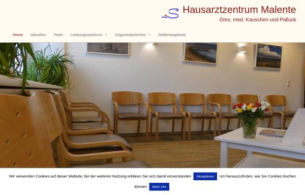 Vorschau von www.hausarztzentrum-malente.de, Hausärztliche Gemeinschaftspraxis Malente