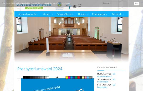 Vorschau von www.evangelische-kirchengemeinde-baumholder.de, Evangelische Kirchengemeinde Baumholder