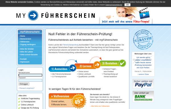 Vorschau von www.my-fuehrerschein.de, MyFührerschein