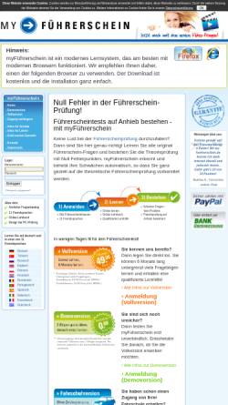 Vorschau der mobilen Webseite www.my-fuehrerschein.de, MyFührerschein