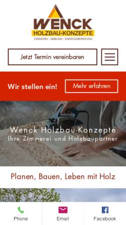 Vorschau der mobilen Webseite www.wenck.de, Klaus Wenck GmbH
