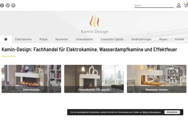 Vorschau von kamin-design.eu, Kamin-Design GmbH & Co KG