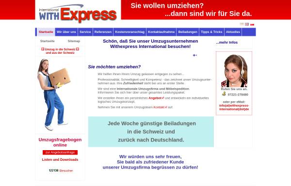 Vorschau von www.withexpress-international.de, With Express International